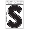 Hillman 4-in Black  Reflective House Letter S
