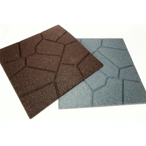 Rubber Brickface Paver, Rubber Landscape Tiles