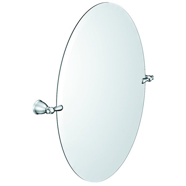 Moen Caldwell Oval Tilting Frameless, Oval Tilting Frameless Bathroom Mirror