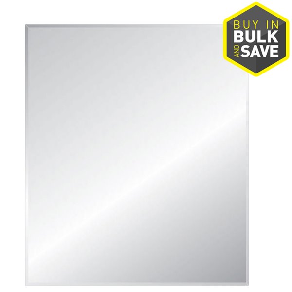 Style Selections 24 In X 36 Silver, Frameless Bathroom Mirrors Canada