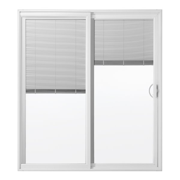 reliabilt blinds between the glass vinyl sliding patio door screen included