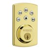 Weiser Powerbolt SmartKey Electronic Deadbolt with Lighted Keypad (Polished Brass)