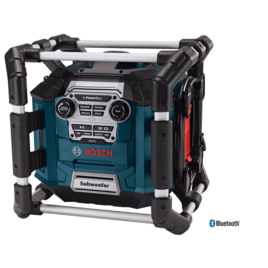 Image of Bosch Bluetooth Power Box Jobsite AM/FM Radio/Charger Stereo with 360-Degree Sound (PB360C-C)