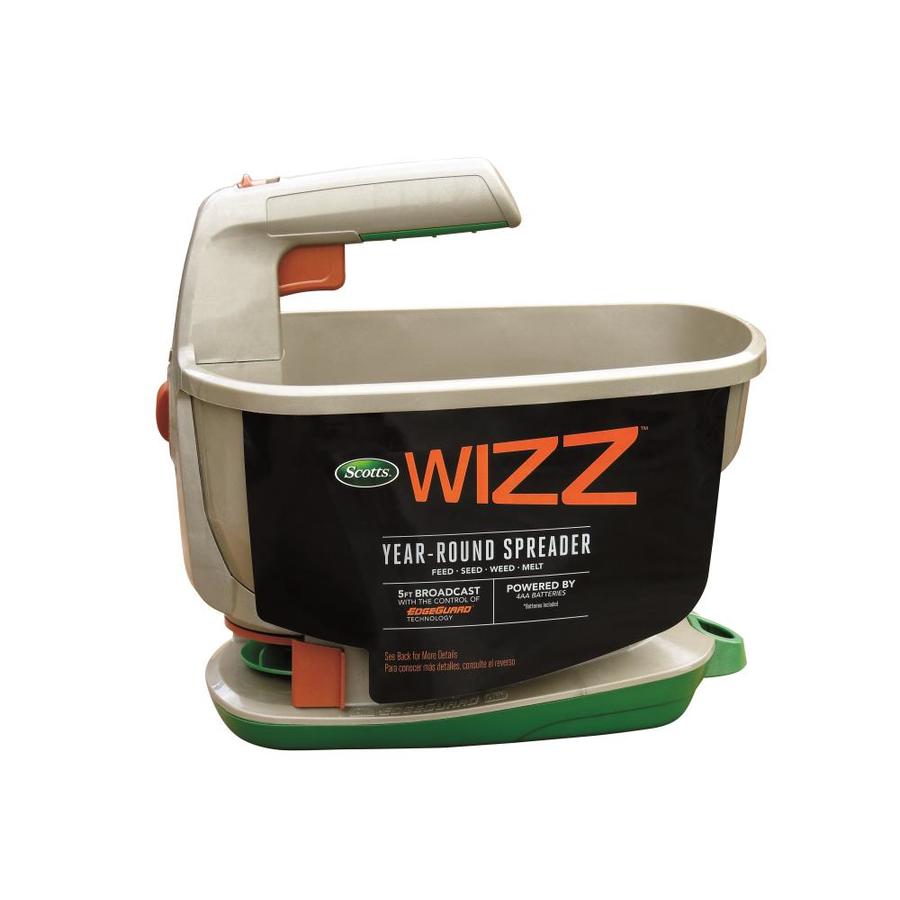 Batteries Included Grass Seed Fertiliser EverGreen Wizz Year Round Spreader 