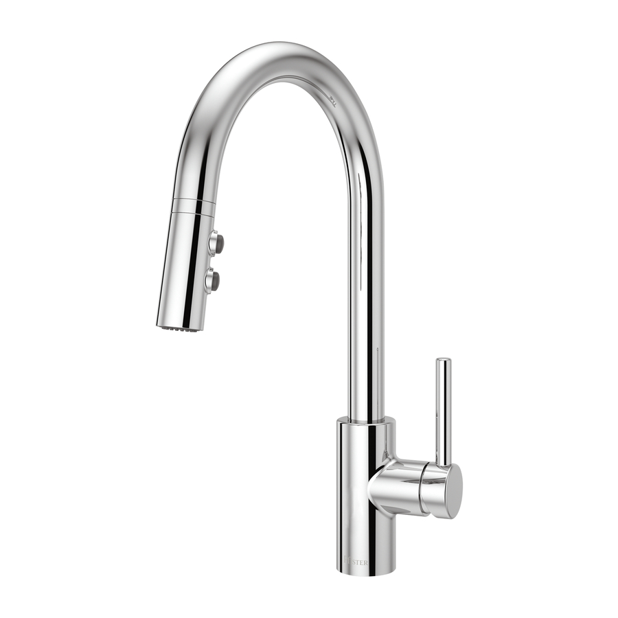 Pfister Fullerton Polished Chrome 1 Handle Pull Down Sink Counter Mount Traditional Kitchen Faucet Lowe S Canada