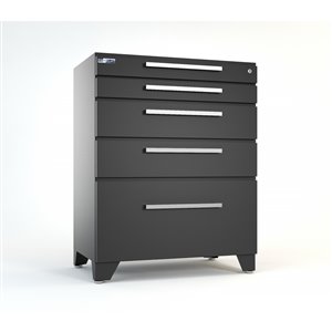 Proslat Elite 30-in W x 35-in H x 18-in D Steel Garage Base Cabinet (Grey)