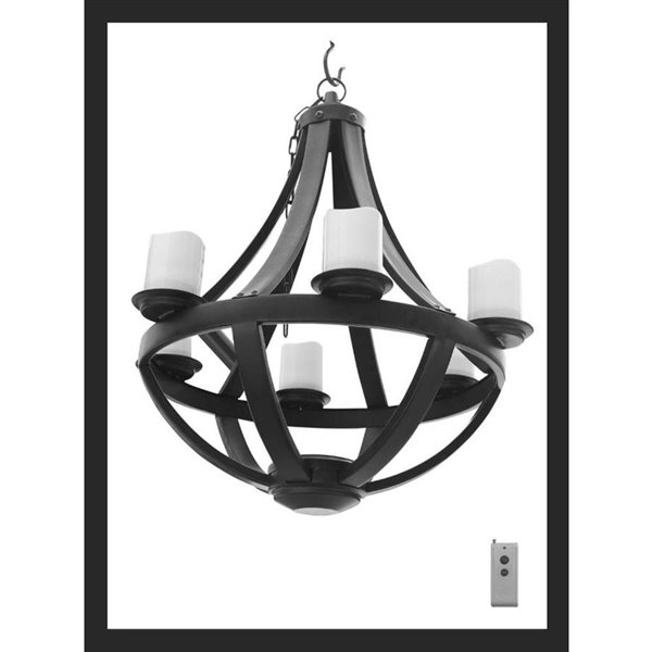 Allen Roth Battery Operated Led, Battery Operated Outdoor Hanging Chandelier For Gazebo