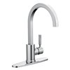 MOEN Nori Chrome 1-Handle Deck Mount High-Arc Kitchen Faucet