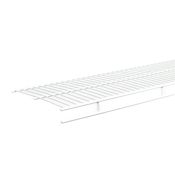 White Wire Shelf And Hang Rod, Wire Shelving Anchors