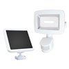 Sunforce 180-Degree 1-Head Off-White Solar Powered LED Motion-Activated Flood Light with Timer