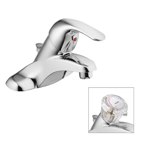 Moen Adler Chrome 1 Handle 4 In Centerset Watersense Bathroom Sink Faucet With Drain Valve Included Lowe S Canada - How To Install A Moen Adler Bathroom Faucet