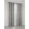 Thermalogic Elise Lined Grommet Window Curtain 52 x 84, Colour Charcoal