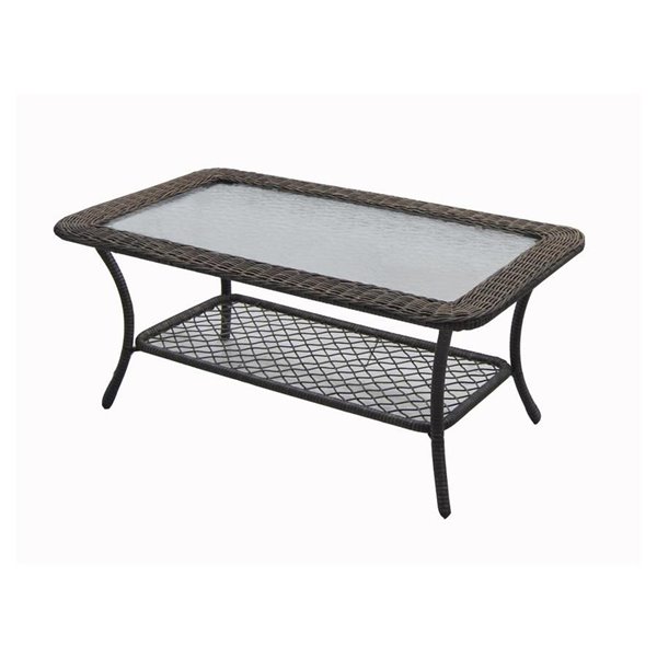 Style Selections 42 In Spruce Hills Rectangular Patio Coffee Table