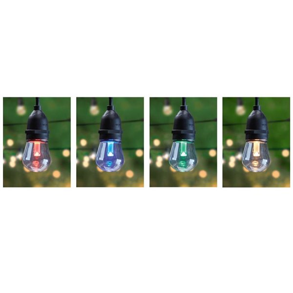 Feit Electric 15 Count Colour Changing, Colour Changing Outdoor String Lights