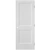 Metrie 24-in x 80-in Righthand Primed 2 Panel Logan Prehung Interior Door with Rabbeted Jamb