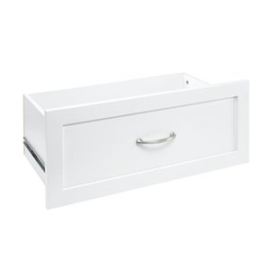 ClosetMaid SuiteSymphony Pure White 25" Shaker Deep Drawer With Soft Close Glides