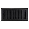 Accord Ventilation 4-in x 10-in Black Brooklyn Floor Register