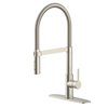 allen + roth Commercial Style Kitchen Faucet - Brushed Nickle