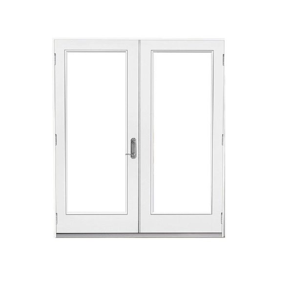72 In X 80 Clear Glass Primed Steel Left Hand Outswing French Patio Door Lowe S Canada - Left Hand Outswing Double Door French Patio