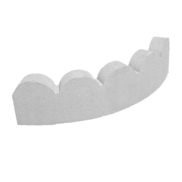 Oldcastle White Series Name Curved, Curved Scalloped Concrete Garden Edging