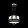 Artika Artika 15.75-in Chrome Crystal Electrical outlet/Hardwired Multi-light Tinted glass Bowl Pendant