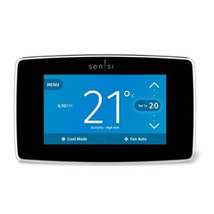 Emerson Sensi Black Smart Thermostat (Wi-Fi Compatible)