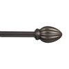 Kenney 48-in to 86-in Kenney Oil Rubbed Bronze Single Curtain Rod