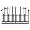 No Dig Empire 2.5-ft x 4-ft Powder-Coated Steel Decorative Fence Gate