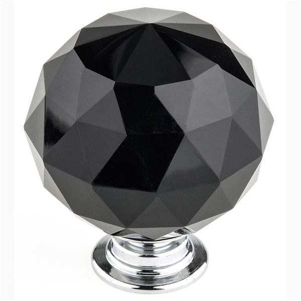 Round Cabinet Knob Black Crystal, Black Cabinet Knobs Canada