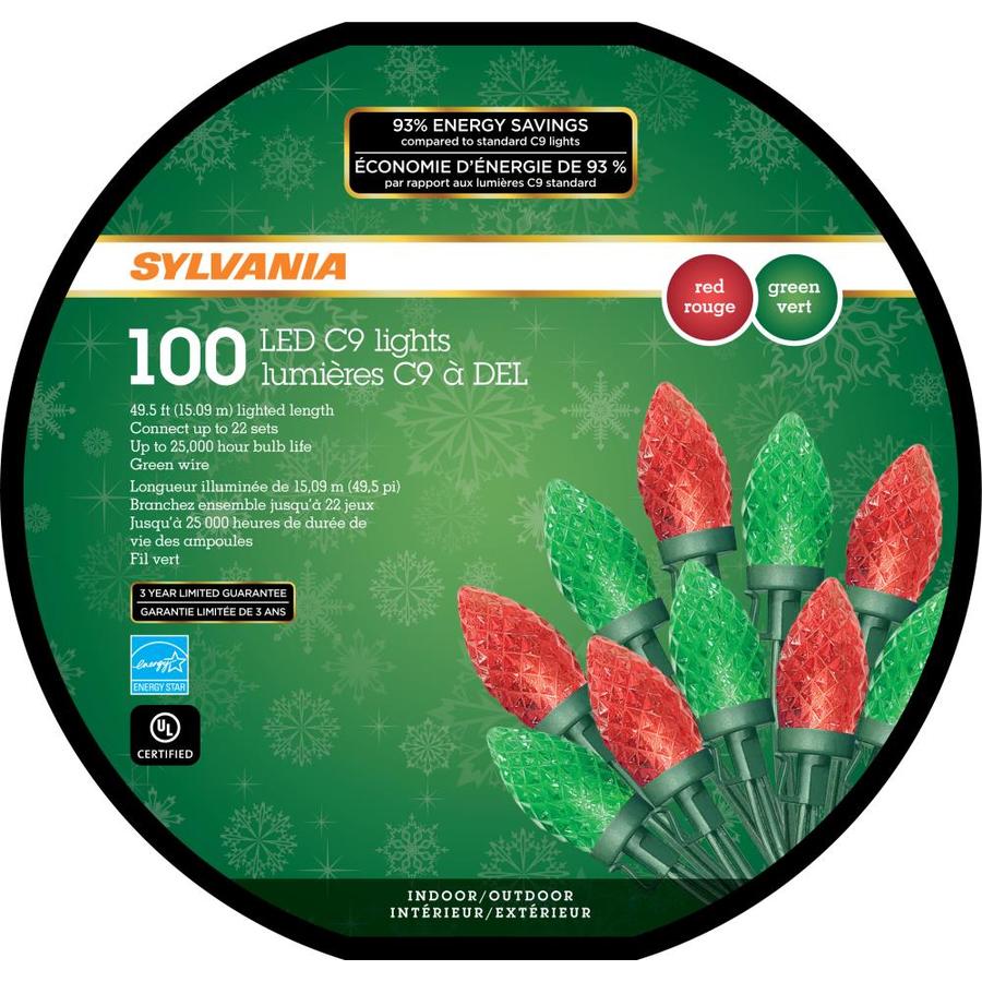 Sylvania 100Lt LED Red/Green C9
