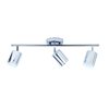 Globe Electric 3 Light Track Bar, chrome finish with Perforated Slots