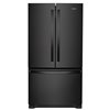 Whirlpool 25.2-cu ft 3-Door French Door Refrigerators Single Ice Maker (Black) ENERGY STAR