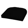 Style Selections 1-Piece Polyester Black Seat Pad Cushion