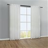 Legacy Mulberry Back Tab Curtain 54-in x 84-in White