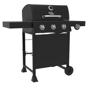 Grill Chef 3 Burner LP Gas Grill with Side Burner