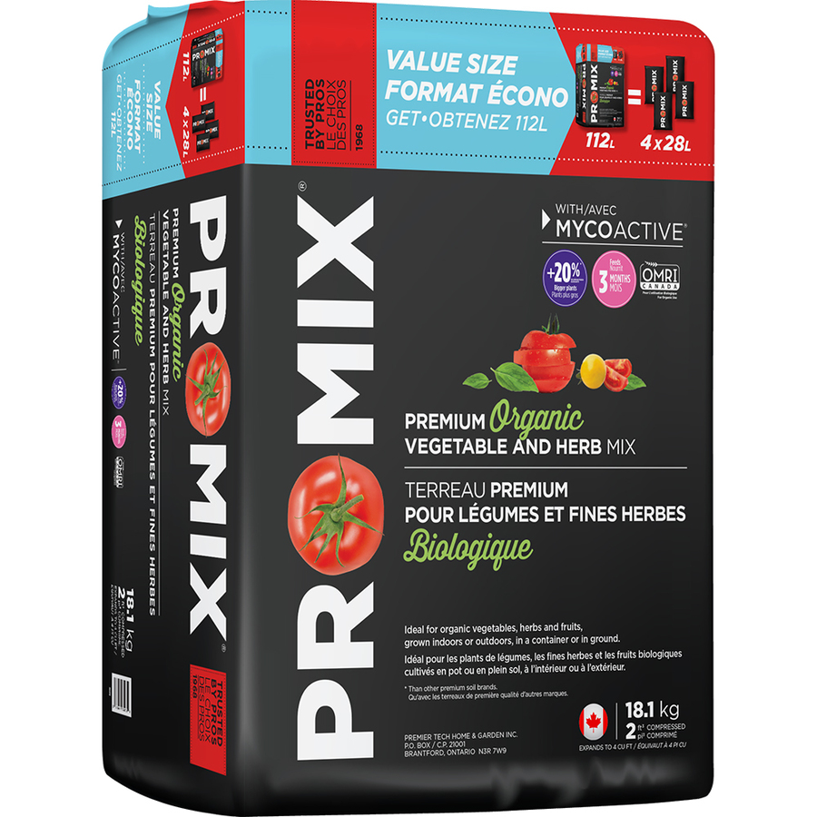 Pro Mix 112L Premium Organic Vegetable & Herb Mix