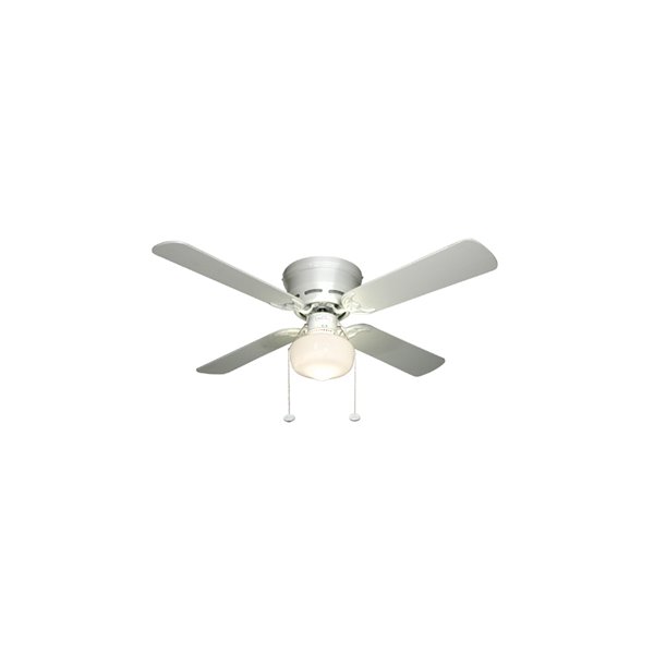Harbor Breeze Armitage 42 In White Incandescent Indoor Residential Flush Mount Ceiling Fan With Light Kit Included 4 Blade Lowe S Canada - How To Change Light Bulb In Harbor Breeze Armitage Ceiling Fan